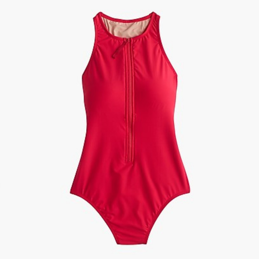 JCREW Zip-front one-piece swimsuit Size 12